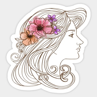 Woman Silhouette Sticker